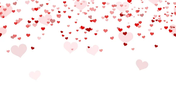 Sans couture confettis coeur fond — Image vectorielle