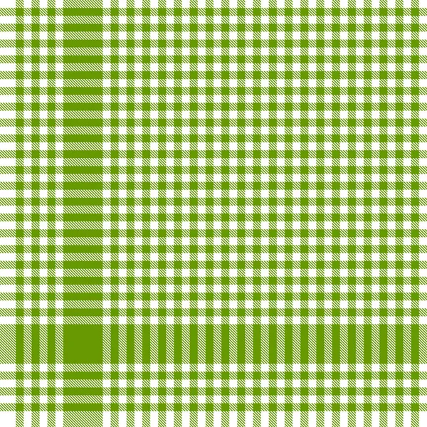 Groen geruite tafelkleed patroon — Stockvector