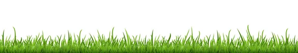 Eps Vektor Hintergrundvorlage Datei Mit Nahtlosem Panorama Grünes Sommergras Auf — Stockvektor