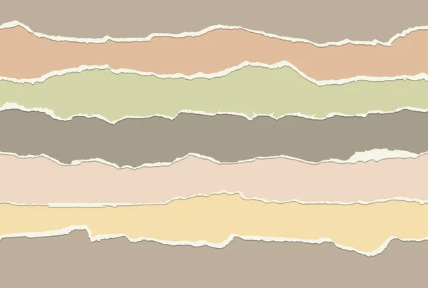 Колекція Безшовних Паперових Ріпсів Різних Кольорів — стоковий вектор