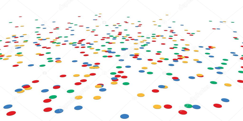 colored lying confetti background for carnival party