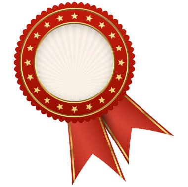 kırmızı kurdeleli kırmızı kalite şablonu