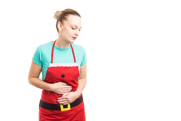 Acide ou indigestion après le concept du dîner de Noël — Photo