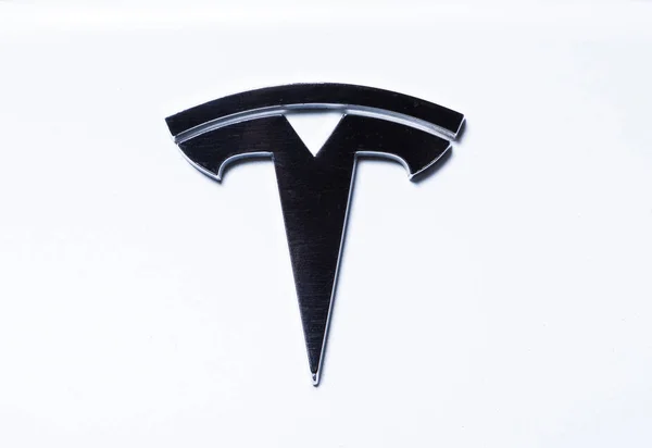 Tesla registro del coche — Foto de Stock