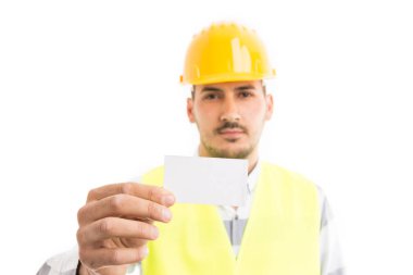 B boş güvenilir mühendis veya mimar holding ve gösteren beyaz