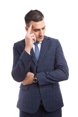 Satış adam veya Aracısı düşünme endişeli