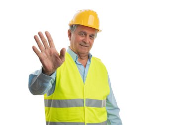 İnşa eden el sallıyor