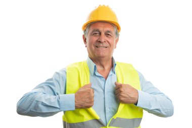 Müteahhitin kahramanlık fotoğrafı.