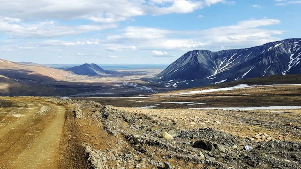 The Black mountain in north Ural with beautiful view