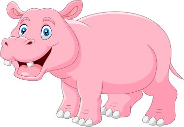 Çizgi film Hippo açık ağızlı