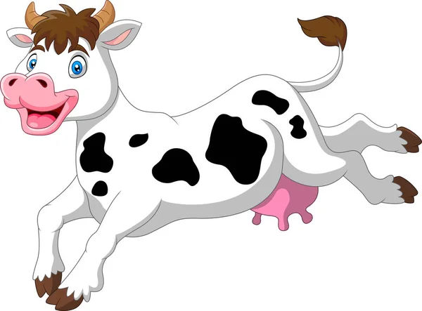 Cartoon Funny Cow Smile — 스톡 벡터