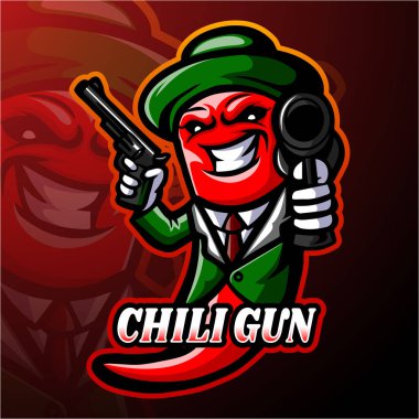 Chili Esport logo maskotu tasarımı