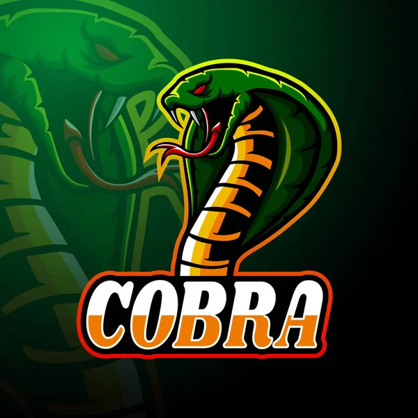 Дизайн Логотипа Cobra Esport — стоковый вектор