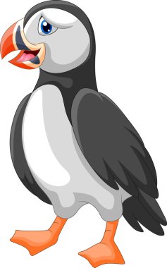 Tatlı Çizgi film Bir martı kuşu