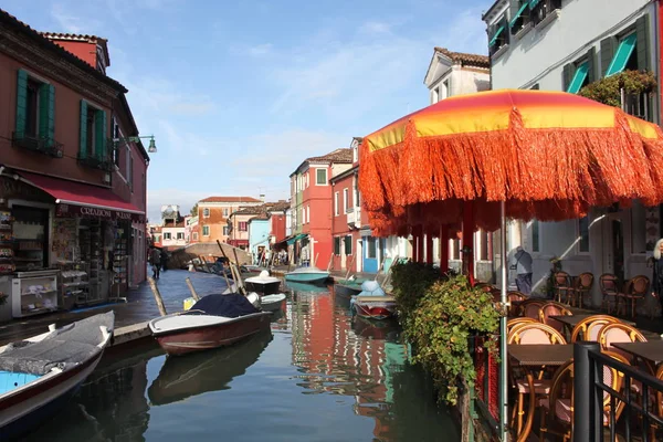 Burano Island, in de buurt van Venetië — Stockfoto