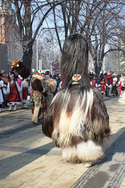 27Th International Masquerade Games Mummers Festival Gennaio 2018 Pernik Bulgaria — Foto Stock