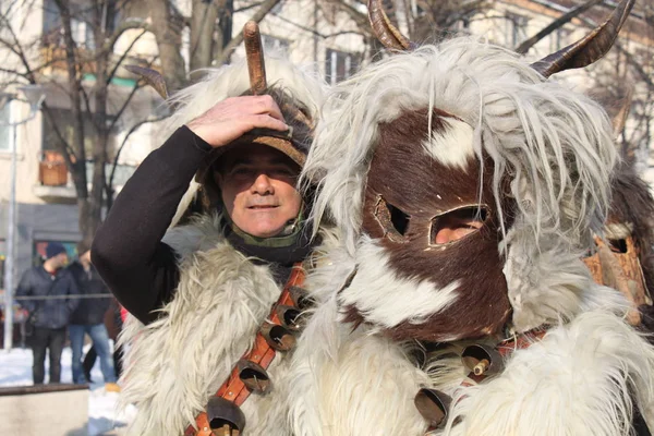 27Th International Masquerade Games Mummers Festival January 2018 Pernik Bulgaria — Stock Photo, Image