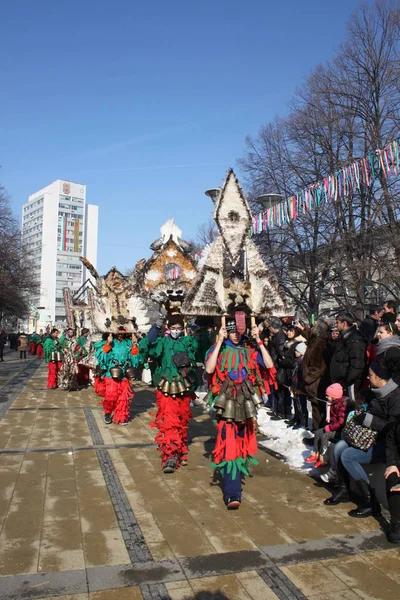 Internationale Maskerade Und Mummerspiele Januar 2018 Pernik Bulgarien — Stockfoto