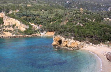 Korfu Adası Palaiokastritsa güzel plajları