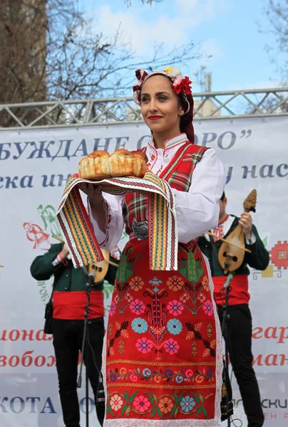 Пробудження Horo Ініціатива Масових Танців Болгарський Традиційні Танцювальні Називається Horo — стокове фото