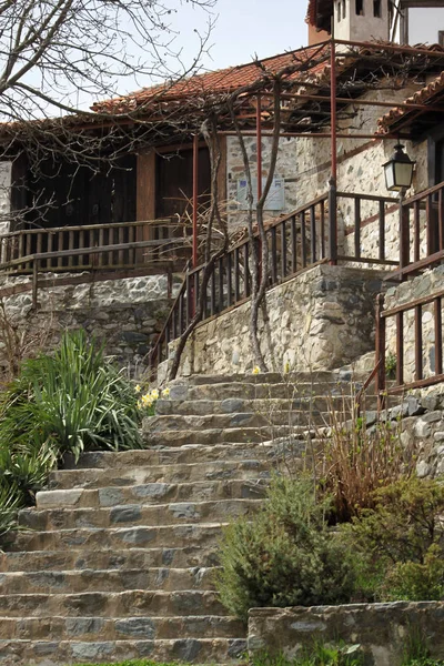 Autêntica Cidade Velha Zlatograd Bulgária Famosa Por Suas Casas Revival — Fotografia de Stock