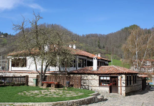 Autêntica Cidade Velha Zlatograd Bulgária Famosa Por Suas Casas Revival — Fotografia de Stock