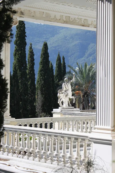 Imágenes Del Hermoso Palacio Achillion Isla Corfu Detalle —  Fotos de Stock