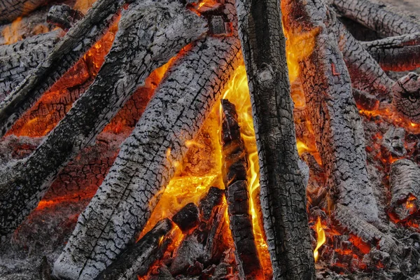 Closeup Picture Colorful Bonfire — Stock Photo, Image