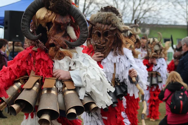 Elin Pelin Sofia District Bulgaria 2020 National Festival Masquerade Games — Stock Photo, Image