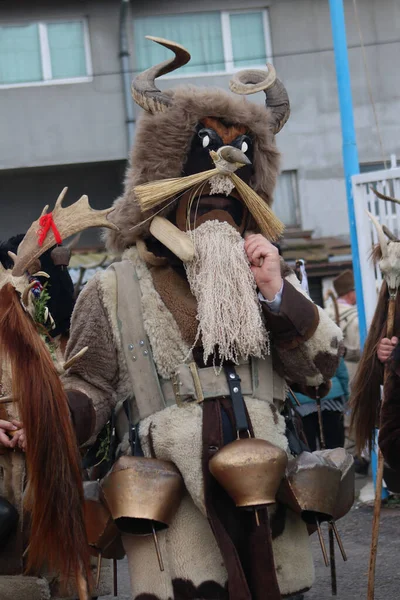 Elin Pelin Sofia District Bulgaria 2020 National Festival Masquerade Games — Stock Photo, Image