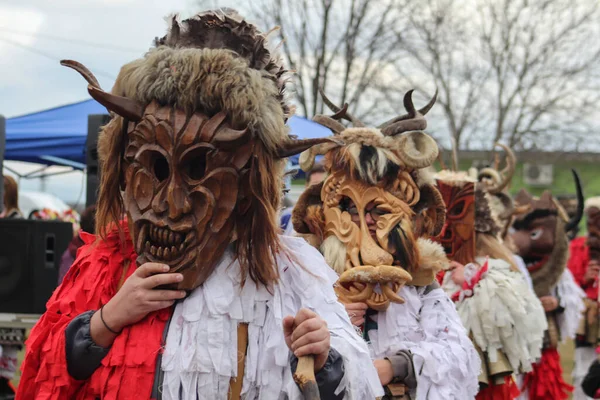 Elin Pelin Sofia Bezirk Bulgarien 2020 National Festival Masquerade Games Stockbild