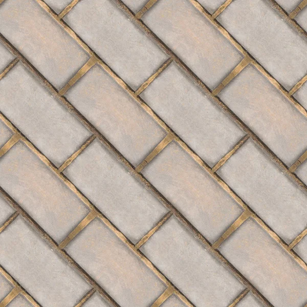 Seamless photo texture of concrete walkway bricks — Stock Photo, Image