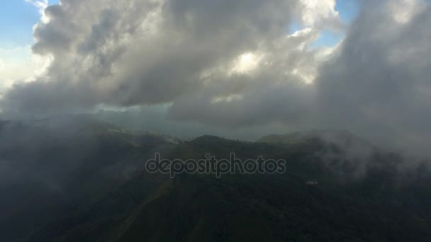 Vista Aérea Phu Chi Chiang Rai Norte Tailândia — Vídeo de Stock