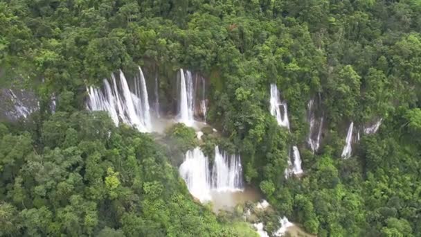 Thi Waterfalls Umphang Tak Thailand — Stock Video
