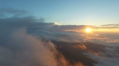 Havadan görünümü Phu Chi Fa Chiang Rai, Kuzey, Tayland