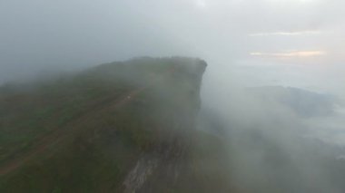 Havadan görünümü Phu Chi Fa Chiang Rai, Kuzey, Tayland