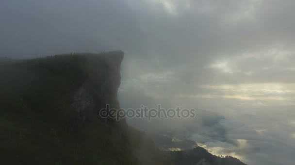 Vue Aérienne Au Nord De Phu Chi Fa Chiang Rai, De Thaïlande 