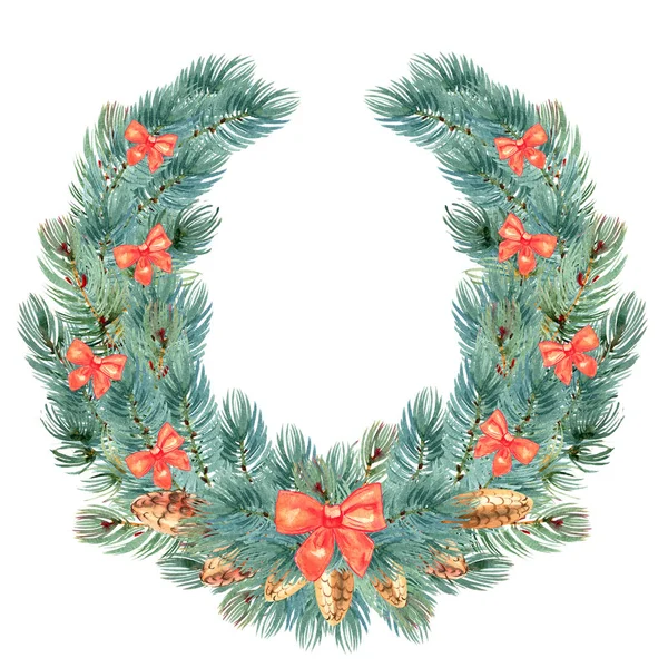 Christmas wreath on door — Stock Photo, Image