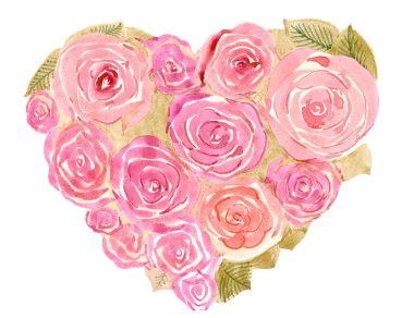 suluboya çiçek buket çizim