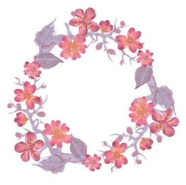  suluboya oryantal kiraz çelenk