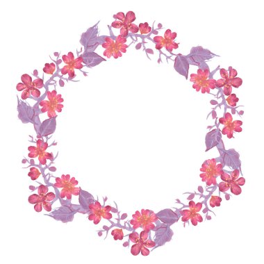  suluboya oryantal kiraz çelenk