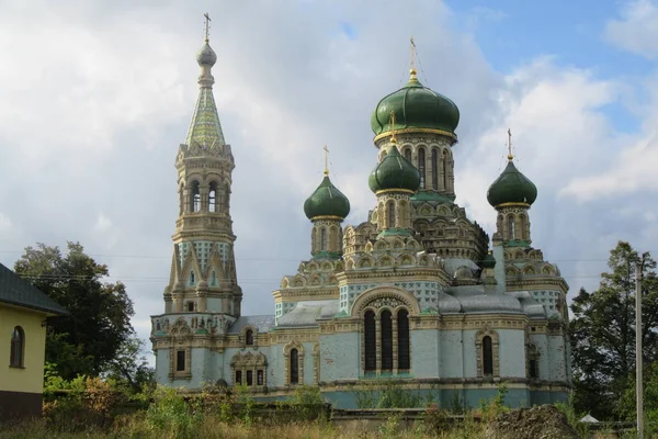 Καθεδρικός Ναός Ανάληψη Belaya Krinitsa Ουκρανία Πραγματικό Κόσμημα Αρχιτεκτονικής Εκκλησία — Φωτογραφία Αρχείου