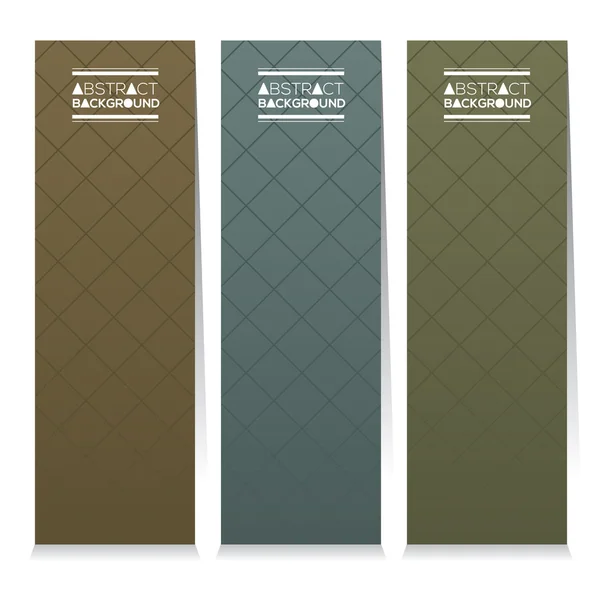 Modern Design Set Of Three Graphic Vertical Banners Vector Illustration — Stock Vector