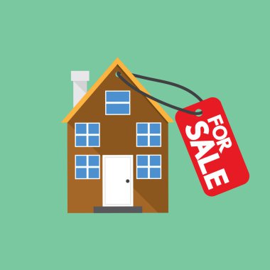 Emlak Satılık vektör çizim için