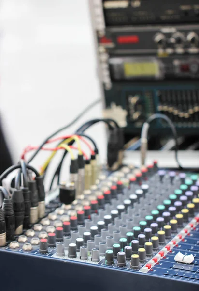 Close Up Of Sound Mixer — Stock Photo, Image