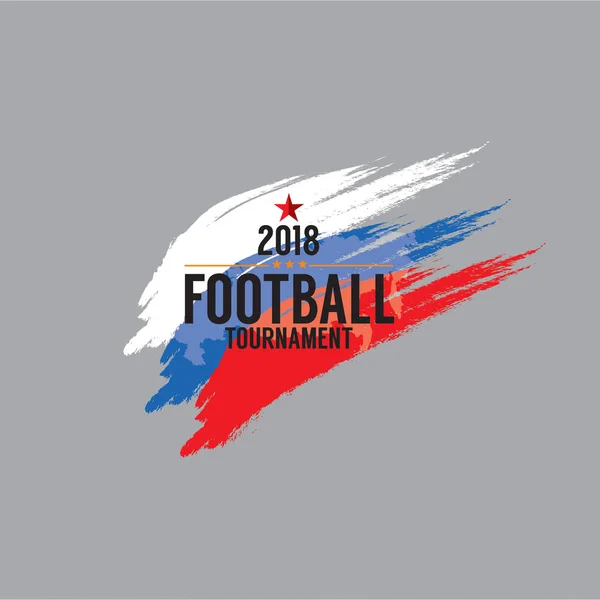 2018 Football Championship Symbol Vector Illustration - Stok Vektor