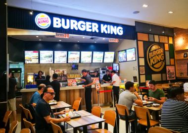 Burger King Restoran n Tayland.