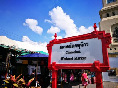 Jatujak hafta sonu Pazar Tayland en popüler hafta sonu Pazar olduğunu