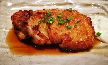 Gevrek Fried Chicken Tartar sosu Japon gıda ile