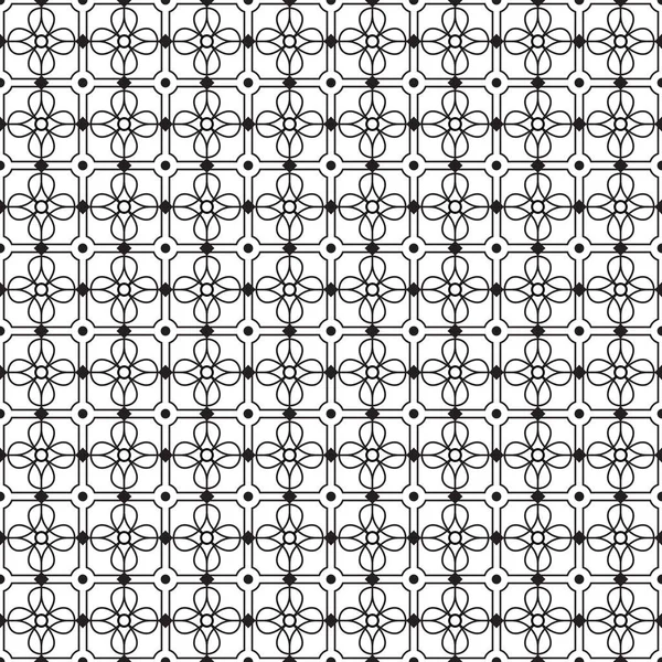 Elegante preto e branco padrão gráfico geométrico ilustração vetorial — Vetor de Stock